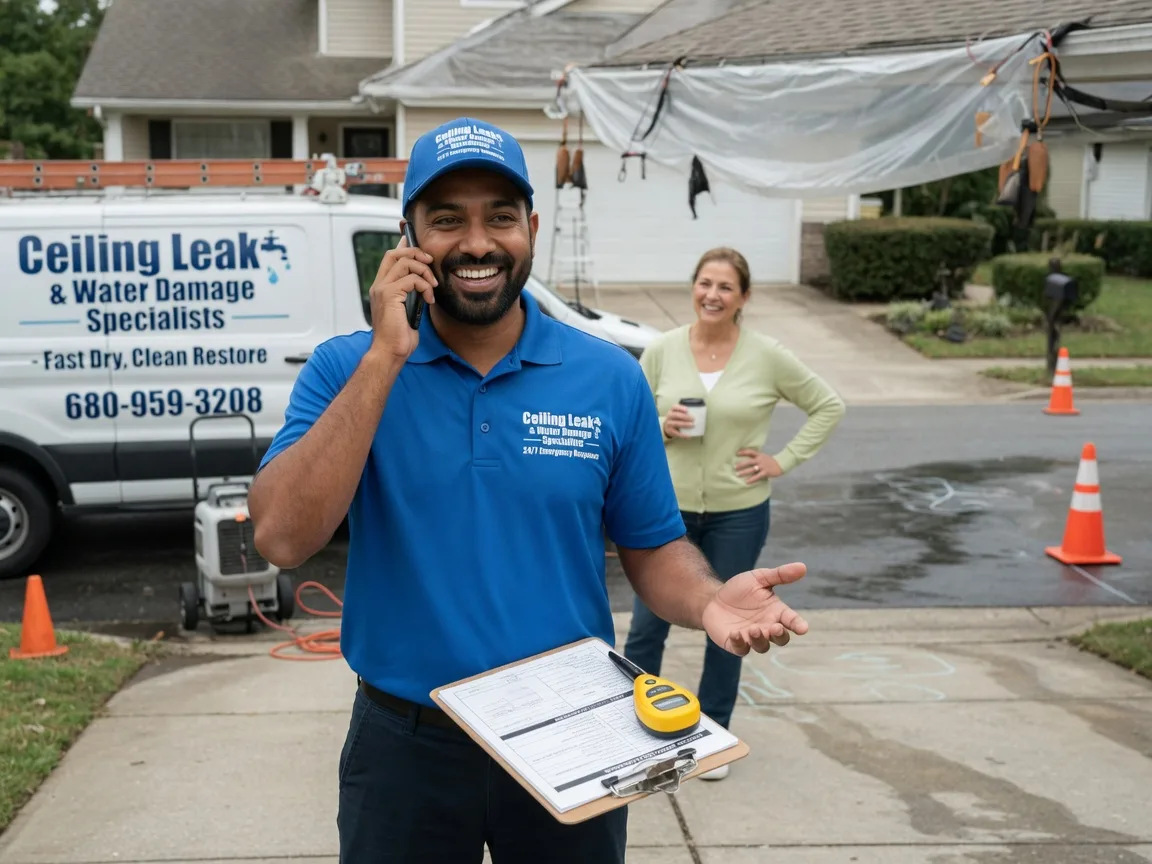 Ceiling Leak Cleanup Mossyrock, WA FAQs